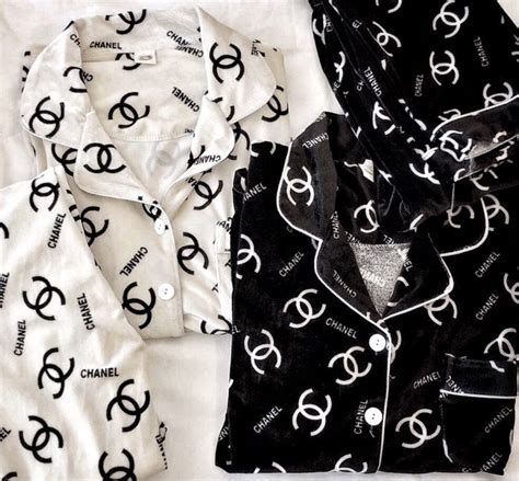 chanel pyjamas|chanel pajama set.